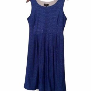 ILE New York | Blue Sleeveless Knee Length Dress | Sz: Larger 8 or Smaller 10